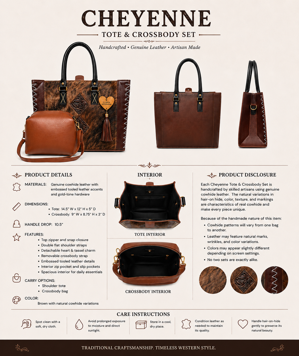Cheyenne Tote & Crossbody Set