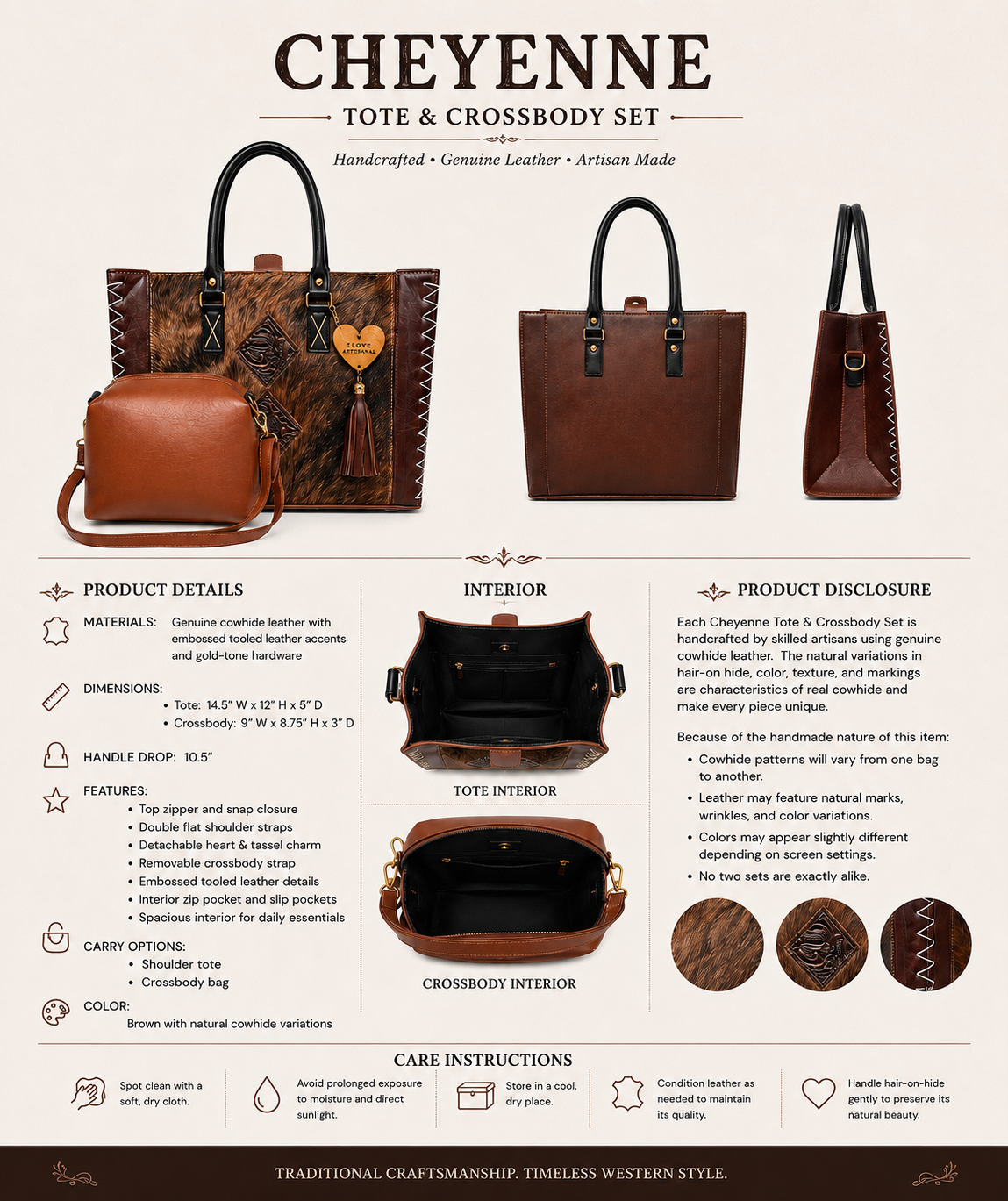 Cheyenne Tote & Crossbody Set
