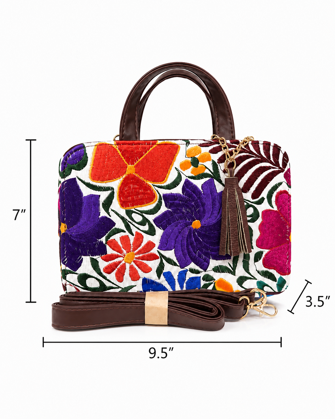 Maria Embroidered Handbag & Crossbody