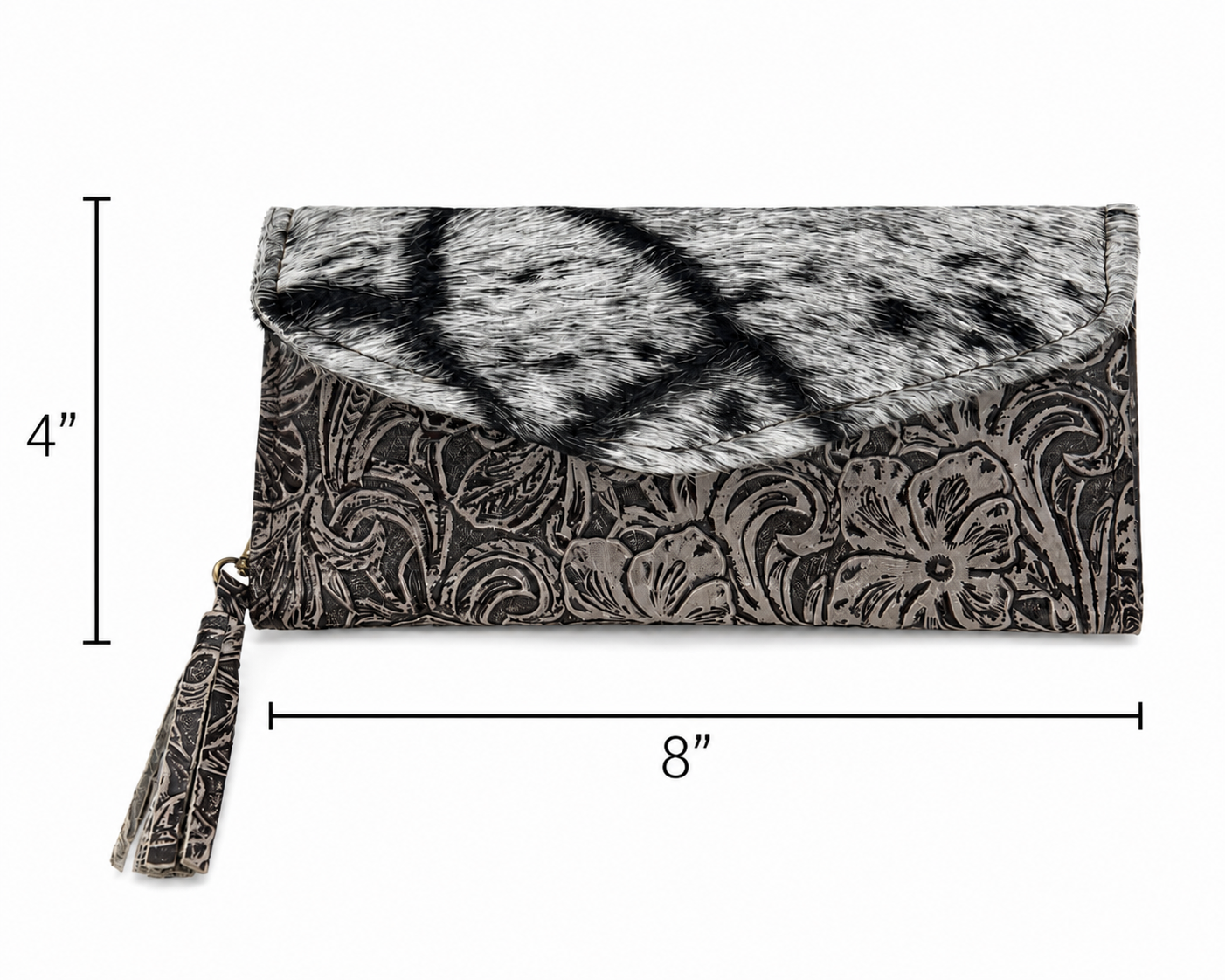 Isabella Tootled & Cowhide Wallet