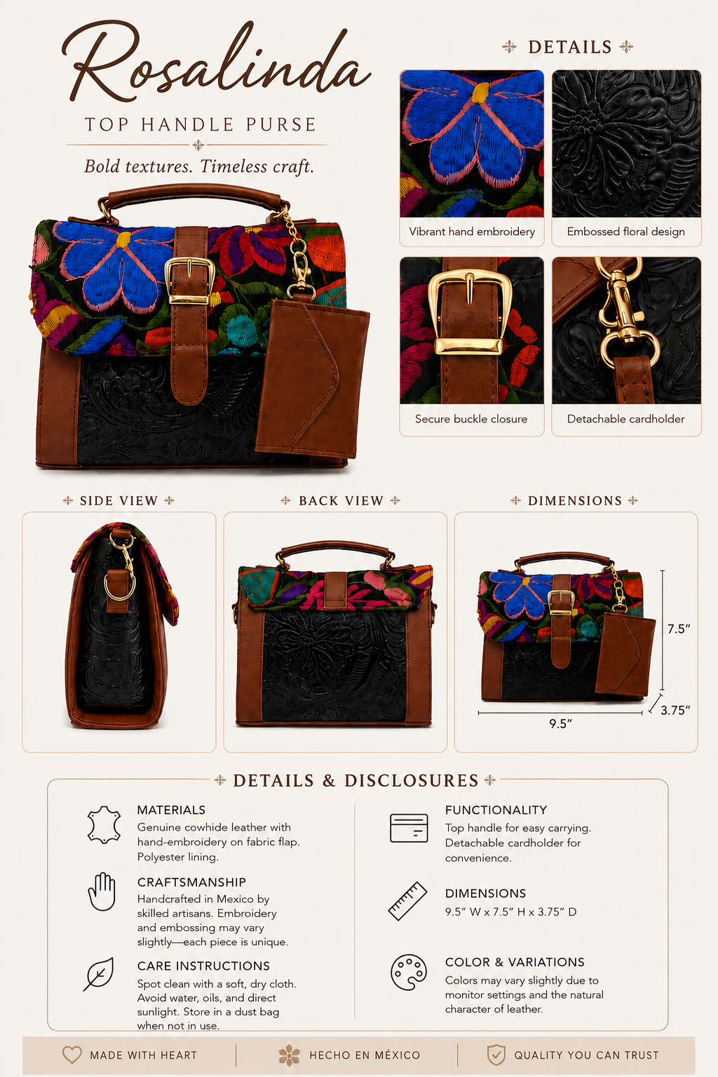 Rosalinda Crossbody Purse