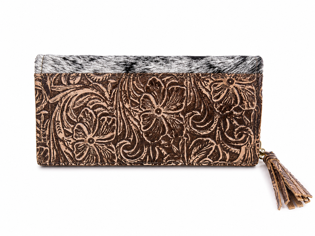 Isabella Tootled & Cowhide Wallet