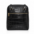 Luciana Croc Embossed Leather Backpack