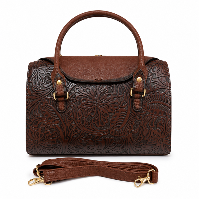 Ignacia Tooled Leather Traveler