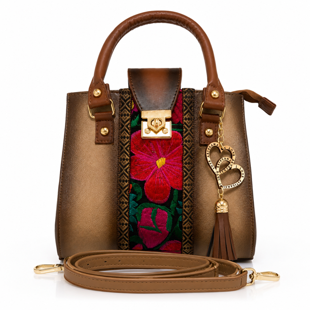 Lupita Embroidered Handbag & Crossbody