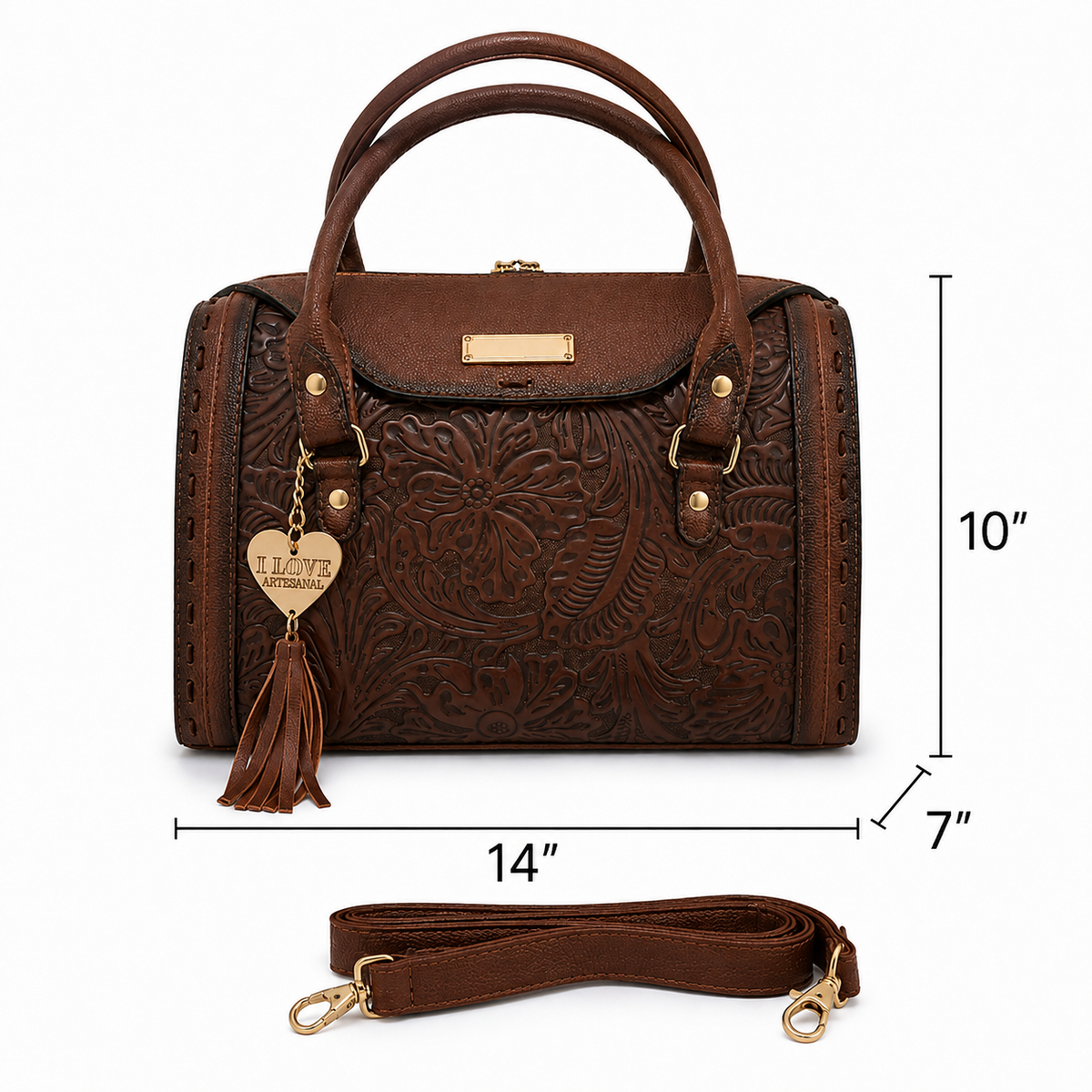 Ignacia Tooled Leather Traveler